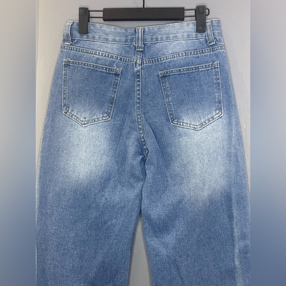 90’s Style Print Low Rise Denim Jeans - Picture 5 of 6